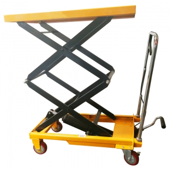 500KG雙剪叉手動(dòng)升降平臺(tái)車(chē)